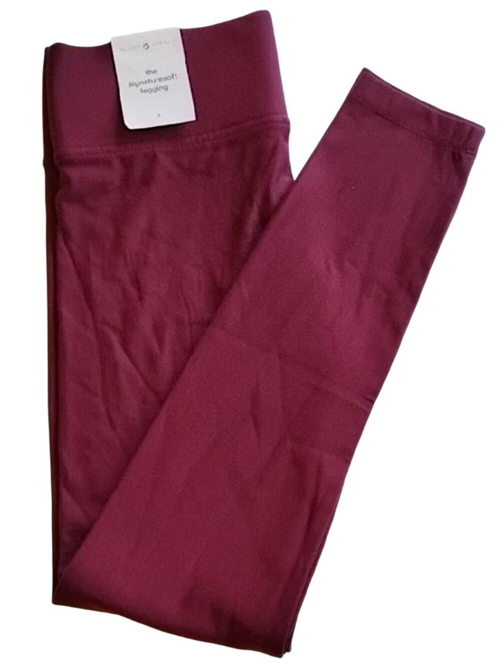 NWT Lou & Grey Signaturesoft Ankle Leggings S Burgundy